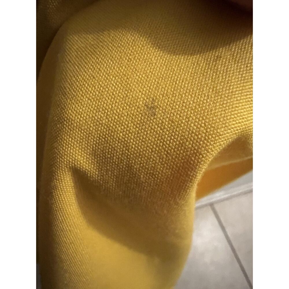 Bonnie Cashin Vintage 1970’s Daffodil Yellow Canvas Raincoat Snapfront Sz M/L - Picture 11 of 11